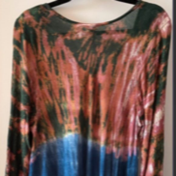 (NWOT) India Boutique “One Size” Multi-Colored Scarf Dress - Picture 2 of 5